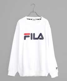 FILA/フィラ BIGロゴ プリント 長袖 トレーナー スウェット 裏起毛