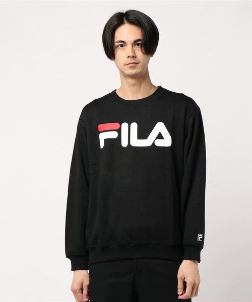 FILA(フィラ)の「FILA/フィラ BIGロゴ プリント 長袖 トレーナー スウェット 裏起毛(スウェット・メンズ・ホワイト/ブラック/ネイビー/杢グレー/グレー系その他/レッド/グリーン系その他・LL/M/L/3L/4L/5L)」の12枚目の写真