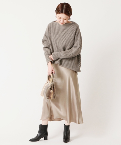 journal standard L'essage（ジャーナルスタンダードレサージュ）の「フレアマキシスカート◆（スカート・レディース・ベージュ/ネイビー/ブラウン系その他・38/36）」の6枚目の写真