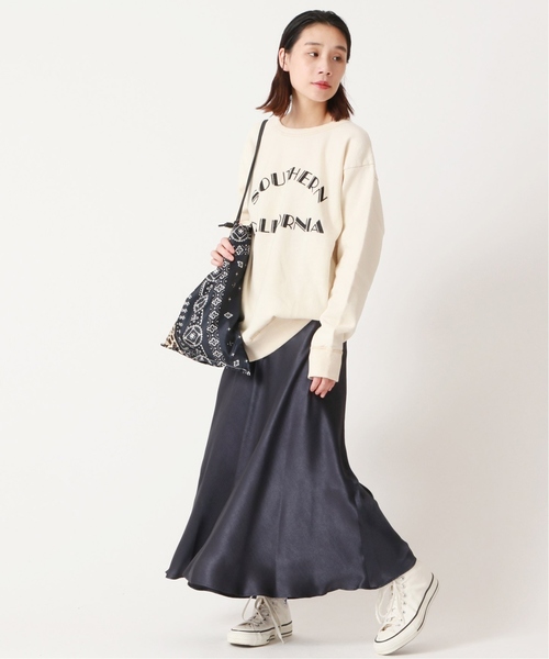 journal standard L'essage（ジャーナルスタンダードレサージュ）の「フレアマキシスカート◆（スカート・レディース・ベージュ/ネイビー/ブラウン系その他・38/36）」の11枚目の写真