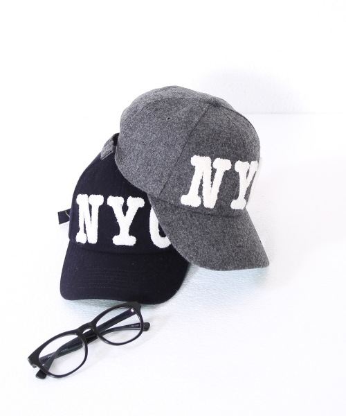 coen（コーエン）の「NYCベースボールキャップ（キャップ・レディース・グレー/ネイビー・FREE）」の2枚目の写真