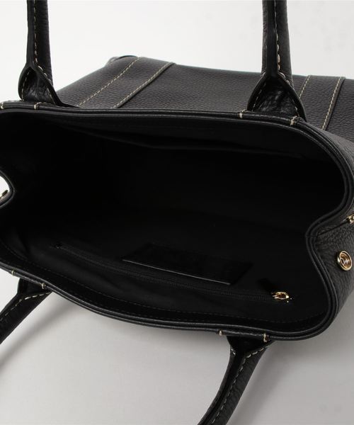 Hunting World（ハンティングワールド）の「HUNTING WORLD TAIMA ハンティングワールド タイマ レザー トートバッグ（トートバッグ・レディース・ブラック・FREE）」の8枚目の写真