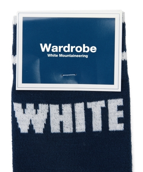 Ray BEAMS（レイビームス）の「●White Mountaineering / WHITEロゴ ソックス（ソックス/靴下・レディース・ホワイト/ネイビー・ONE SIZE）」の15枚目の写真