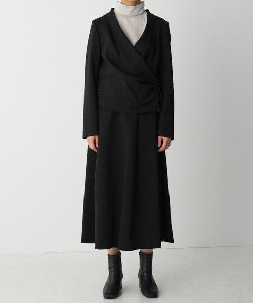 y/m（イム）の「TW W Cloth Tuck Long SK (TW ダブルタックロング 