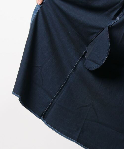 rps（アールピーエス）の「共リボン前あきストレッチデニムワンピース（ワンピース・レディース・ネイビー/ブルー/ブラック・M）」の19枚目の写真