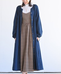 rps | 共リボン前あきストレッチデニムワンピース(ワンピース)