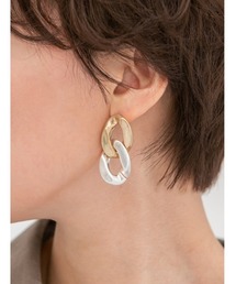 fifth | ダブルリング配色ピアス(ピアス（両耳用）)
