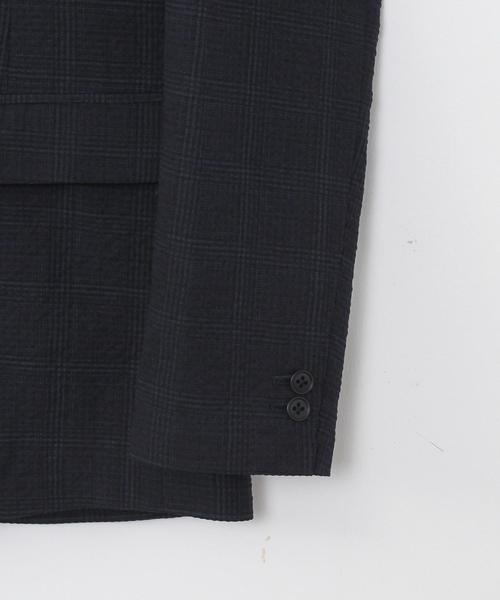 coen（コーエン）の「シアサッカーテーラードジャケット(セットアップ対応)（テーラードジャケット・メンズ・ネイビー・SMALL/LARGE/X-LARGE/MEDIUM）」の13枚目の写真