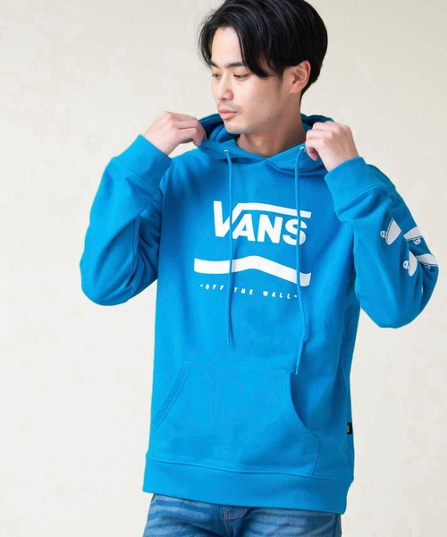 VANS(バンズ)の「VANS/ヴァンズ Primary Color Pull Hoodie ロゴプリントオーバーサイズパーカー(パーカー・メンズ・イエロー/ブルー/グリーン/レッド/ブラック/ホワイト・M/L/XL)」の4枚目の写真