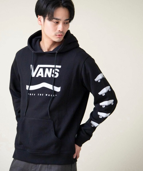 VANS(バンズ)の「VANS/ヴァンズ Primary Color Pull Hoodie ロゴプリントオーバーサイズパーカー(パーカー・メンズ・イエロー/ブルー/グリーン/レッド/ブラック/ホワイト・M/L/XL)」の2枚目の写真