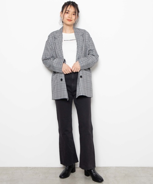 WEGO（ウィゴー）の「WEGO/カラーフレアパンツ（スラックス・レディース・ブラック/グリーン・FREE）」の8枚目の写真