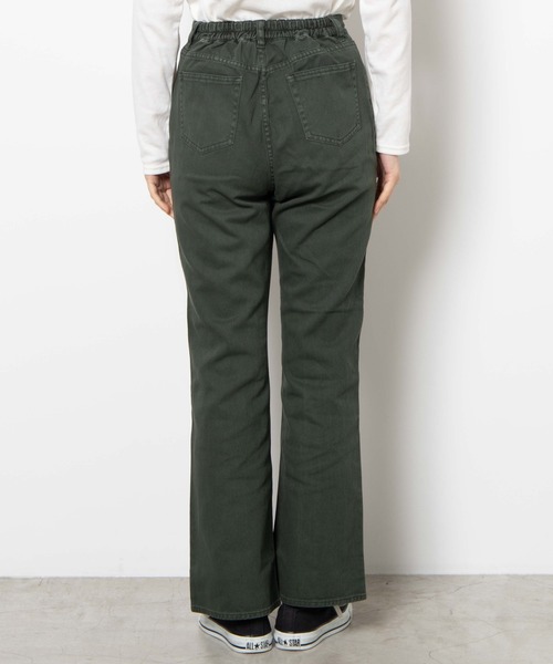 WEGO（ウィゴー）の「WEGO/カラーフレアパンツ（スラックス・レディース・ブラック/グリーン・FREE）」の10枚目の写真