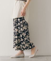 GLOBAL WORK | サラサラサテン柄フレアワイドパンツ/875179(その他パンツ)