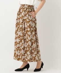 GLOBAL WORK | サラサラサテン柄フレアワイドパンツ/875179(その他パンツ)