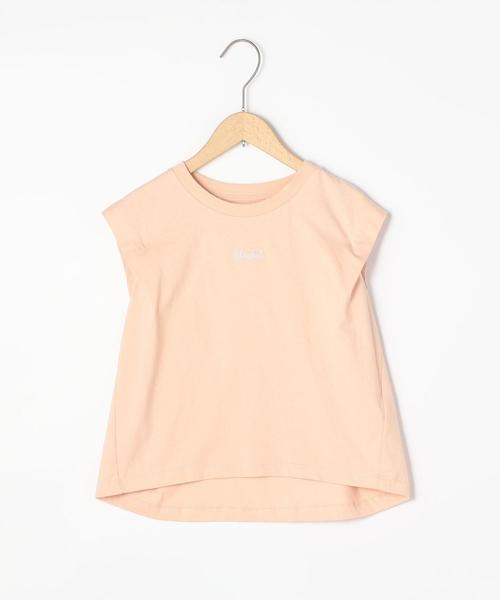 coen（コーエン）の「【coen キッズ / ジュニア】チビロゴ刺繍フレンチスリーブTシャツ（Tシャツ/カットソー・キッズ・ホワイト/ライトピンク・110/130/140/150/100/120）」の15枚目の写真