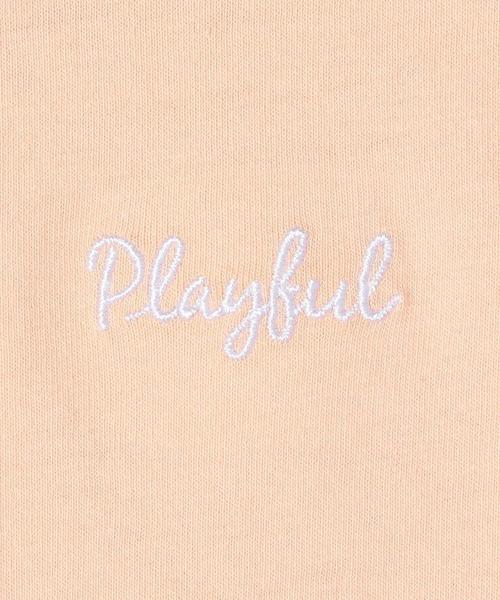 coen（コーエン）の「【coen キッズ / ジュニア】チビロゴ刺繍フレンチスリーブTシャツ（Tシャツ/カットソー・キッズ・ホワイト/ライトピンク・110/130/140/150/100/120）」の14枚目の写真