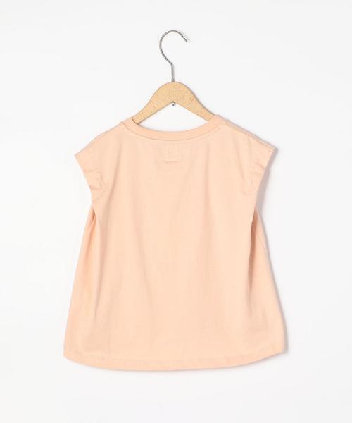 coen（コーエン）の「【coen キッズ / ジュニア】チビロゴ刺繍フレンチスリーブTシャツ（Tシャツ/カットソー・キッズ・ホワイト/ライトピンク・110/130/140/150/100/120）」の13枚目の写真