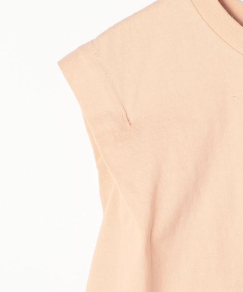 coen（コーエン）の「【coen キッズ / ジュニア】チビロゴ刺繍フレンチスリーブTシャツ（Tシャツ/カットソー・キッズ・ホワイト/ライトピンク・110/130/140/150/100/120）」の11枚目の写真