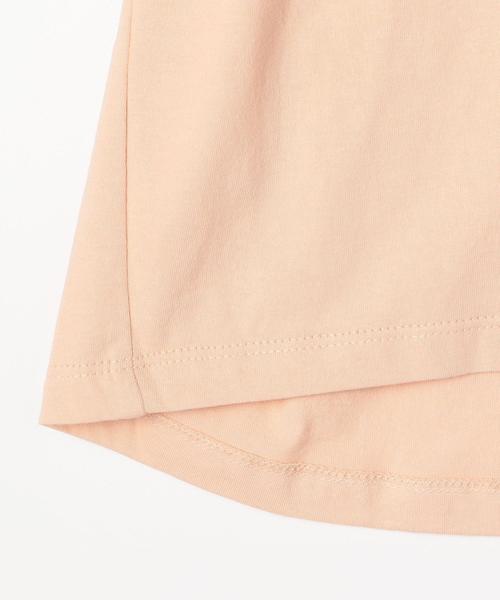 coen（コーエン）の「【coen キッズ / ジュニア】チビロゴ刺繍フレンチスリーブTシャツ（Tシャツ/カットソー・キッズ・ホワイト/ライトピンク・110/130/140/150/100/120）」の10枚目の写真