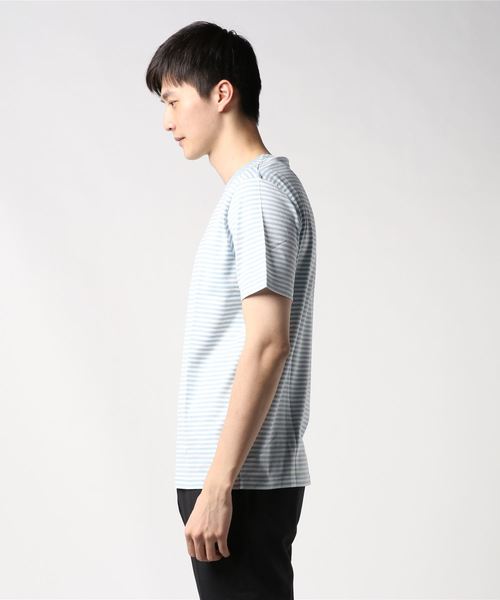 SUNSPEL(サンスペル)の「SUNSPEL / MEN’S Q82 STRIPE(Tシャツ/カットソー・メンズ・ライトブルー/ワインレッド・SMALL/MEDIUM/LARGE)」の14枚目の写真
