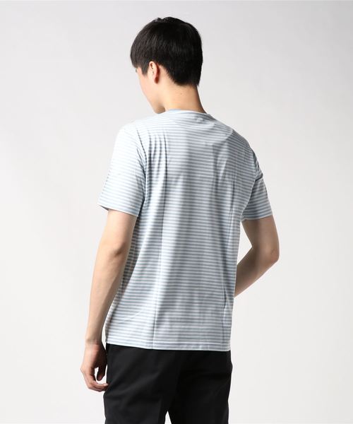 SUNSPEL(サンスペル)の「SUNSPEL / MEN’S Q82 STRIPE(Tシャツ/カットソー・メンズ・ライトブルー/ワインレッド・SMALL/MEDIUM/LARGE)」の15枚目の写真