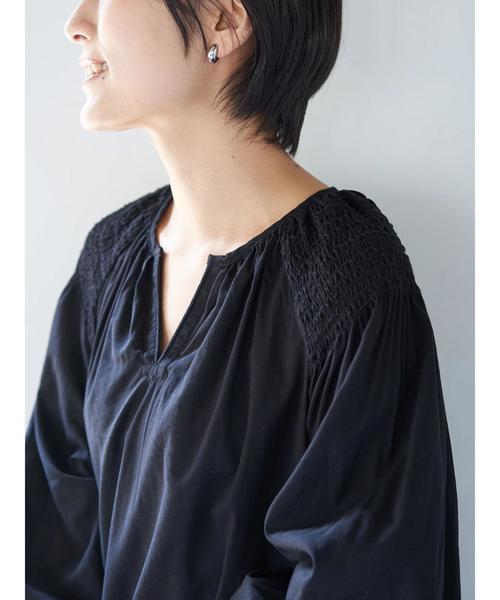 AMERICAN HOLIC（アメリカンホリック）の「スキッパーショルダーギャザーワンピース（ワンピース・レディース・ドット/ブラック/ストライプ・FREE）」の20枚目の写真