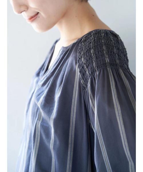 AMERICAN HOLIC（アメリカンホリック）の「スキッパーショルダーギャザーワンピース（ワンピース・レディース・ドット/ブラック/ストライプ・FREE）」の16枚目の写真