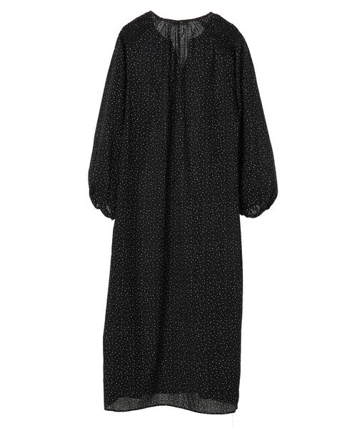 AMERICAN HOLIC（アメリカンホリック）の「スキッパーショルダーギャザーワンピース（ワンピース・レディース・ドット/ブラック/ストライプ・FREE）」の15枚目の写真