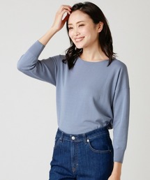 DRESS KNIT(ドレスニット)/ストレッチビスコース こなれニットプルオーバー