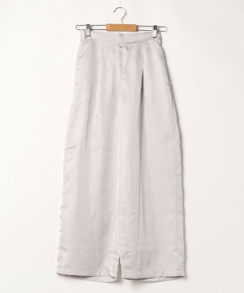 PAGEBOY（ページボーイ）の「クラッシュサテンパンツ（その他パンツ・レディース・ライム/ブラック/グレイッシュベージュ・FREE）」の6枚目の写真