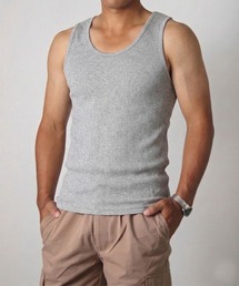 NYLAUS（ナイラス）の「【Nylaus】別注 2026新色 テレコ スリムフィット タンクトップ ノースリーブ インナー（タンクトップ）」