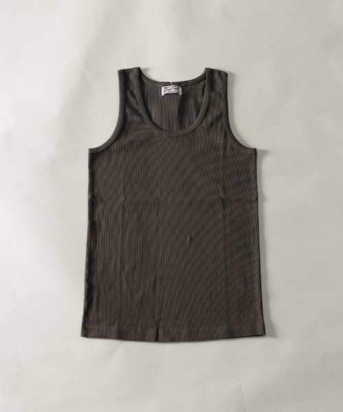 NYLAUS（ナイラス）の「【Nylaus】別注 2026新色 テレコ スリムフィット タンクトップ ノースリーブ インナー（タンクトップ・メンズ・その他/ブラック/ホワイト/霜降りグレー/カーキ/ブルーグレー/レッド/杢グレー・L/M/LL）」の6枚目の写真
