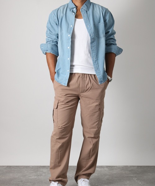 NYLAUS（ナイラス）の「【Nylaus】別注 2026新色 テレコ スリムフィット タンクトップ ノースリーブ インナー（タンクトップ・メンズ・その他/ブラック/ホワイト/霜降りグレー/カーキ/ブルーグレー/レッド/杢グレー・L/M/LL）」の13枚目の写真