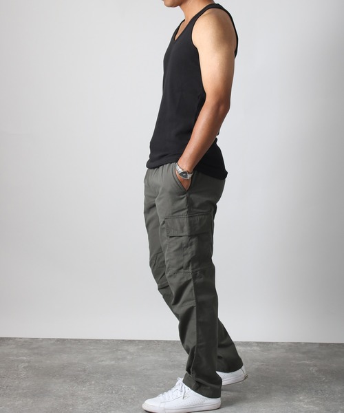 NYLAUS（ナイラス）の「【Nylaus】別注 2026新色 テレコ スリムフィット タンクトップ ノースリーブ インナー（タンクトップ・メンズ・その他/ブラック/ホワイト/霜降りグレー/カーキ/ブルーグレー/レッド/杢グレー・L/M/LL）」の18枚目の写真