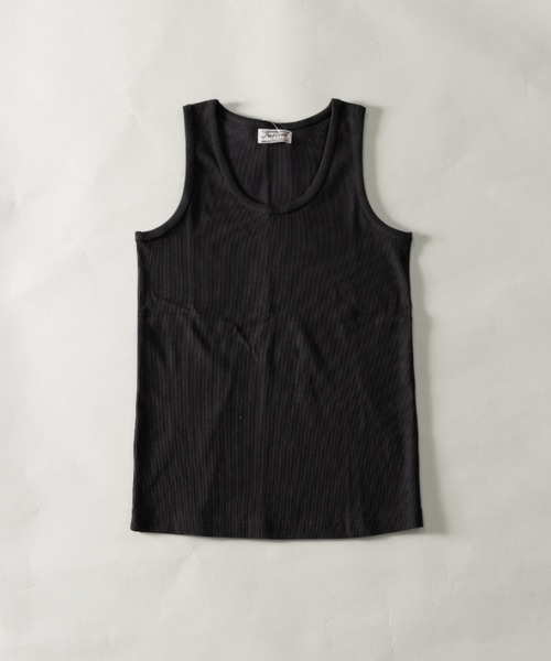 NYLAUS（ナイラス）の「【Nylaus】別注 2026新色 テレコ スリムフィット タンクトップ ノースリーブ インナー（タンクトップ・メンズ・その他/ブラック/ホワイト/霜降りグレー/カーキ/ブルーグレー/レッド/杢グレー・L/M/LL）」の9枚目の写真