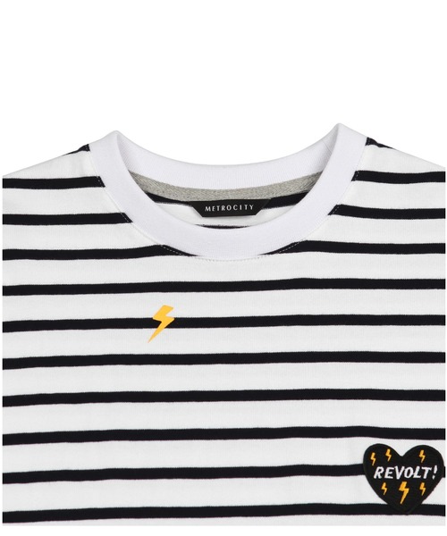 Taylor Ruby Collaboration X トップス セール Metrocity Ruby テイラー コレクション ルビー ストライプ ルビー Tシャツ メトロシティ Tシャツ カットソー Metrocity メトロシティ のファッション