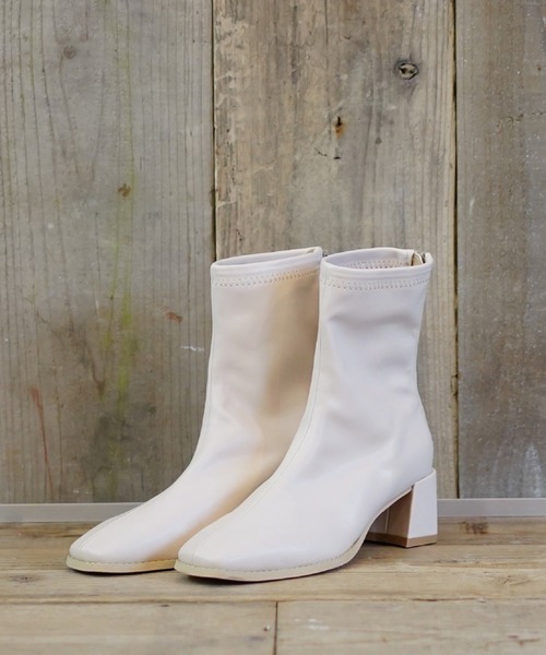 archives（アルシーヴ）の「ストレッチブーツ（ブーツ・レディース・アイボリー/ブラック/ベージュ/ブラウン・MEDIUM/LARGE）」の2枚目の写真