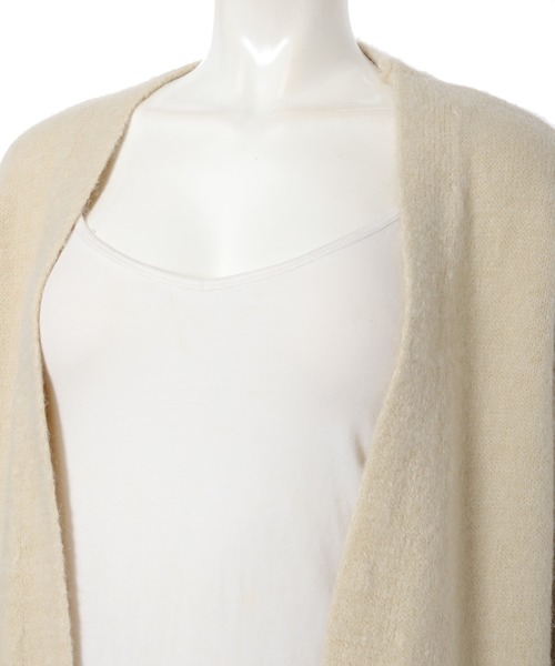 fifth（フィフス）の「ブークレロングカーディガン（カーディガン/ボレロ・レディース・チャコールグレー/アイボリー・MEDIUM）」の7枚目の写真