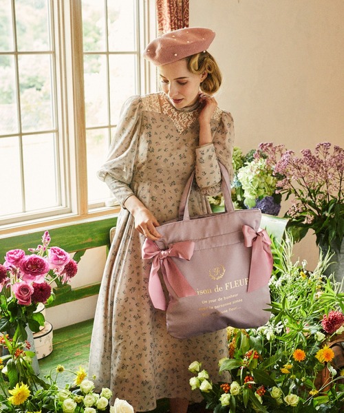 コリラックマ メゾンドフルール ダブルリボントートバッグ コリラックマ ダブルリボントートバッグ/Maison de FLEUR