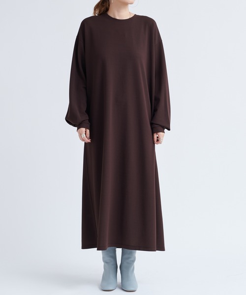 DouDou（ドゥドゥ）の「カットジョーゼットマキシワンピース（ワンピース・レディース・ブラック/ダークブラウン/レッド系その他・FREE）」の20枚目の写真