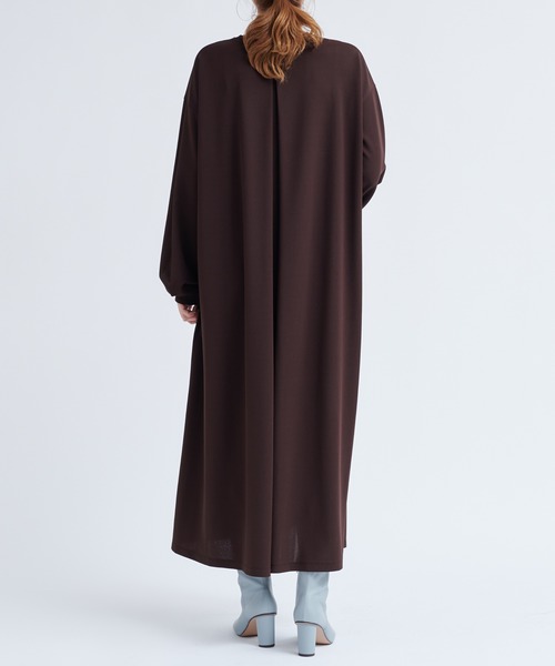 DouDou（ドゥドゥ）の「カットジョーゼットマキシワンピース（ワンピース・レディース・ブラック/ダークブラウン/レッド系その他・FREE）」の9枚目の写真