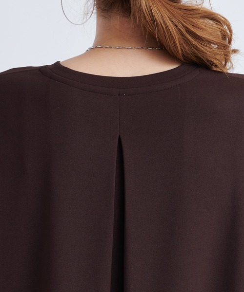 DouDou（ドゥドゥ）の「カットジョーゼットマキシワンピース（ワンピース・レディース・ブラック/ダークブラウン/レッド系その他・FREE）」の11枚目の写真