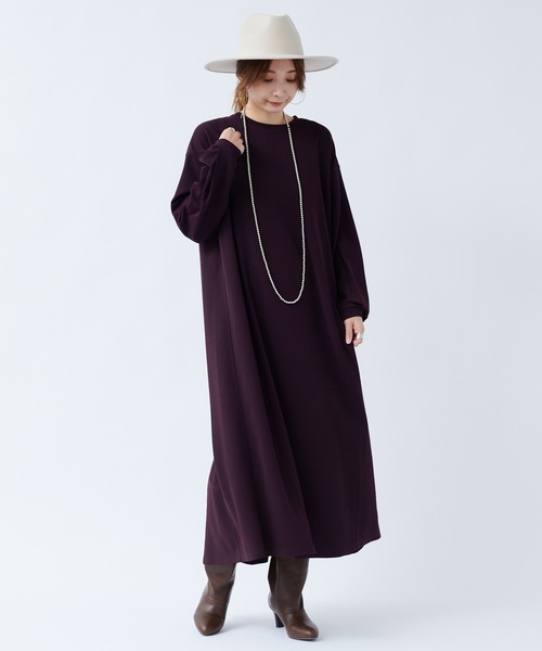 DouDou（ドゥドゥ）の「カットジョーゼットマキシワンピース（ワンピース・レディース・ブラック/ダークブラウン/レッド系その他・FREE）」の22枚目の写真