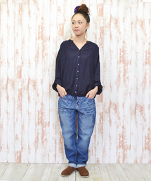 チャイハネ | 【チャイハネ】ジオメプリント デニムパンツ(デニムパンツ)