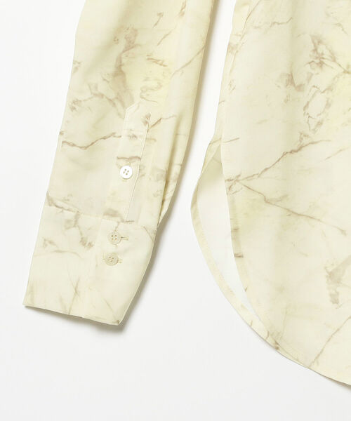 Ray BEAMS（レイビームス）の「Ray BEAMS / マーブル プリント バンドカラー ブラウス（シャツ/ブラウス・レディース・オフホワイト/クリーム・ONE SIZE）」の9枚目の写真