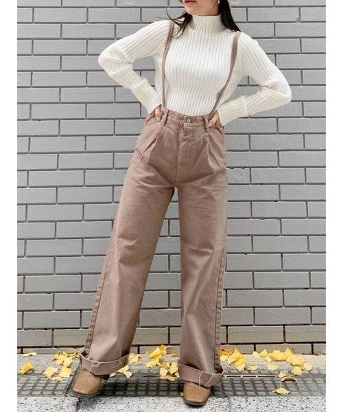 Ungrid（アングリッド）の「ショルダーストラップカットオフデニム  