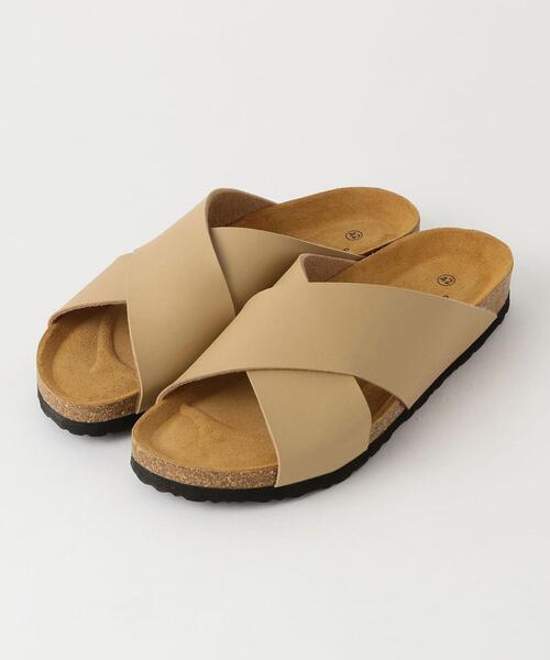 green label relaxing（グリーンレーベルリラクシング）の「別注 [ センシーロ ] SENCILLO × GLR クロス サンダル（サンダル・メンズ・ブラック/ベージュ・42/41/43）」の5枚目の写真