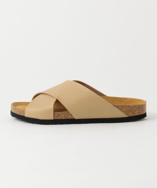 green label relaxing（グリーンレーベルリラクシング）の「別注 [ センシーロ ] SENCILLO × GLR クロス サンダル（サンダル・メンズ・ブラック/ベージュ・42/41/43）」の6枚目の写真