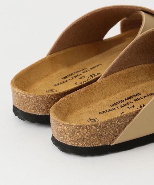 green label relaxing（グリーンレーベルリラクシング）の「別注 [ センシーロ ] SENCILLO × GLR クロス サンダル（サンダル・メンズ・ブラック/ベージュ・42/41/43）」の9枚目の写真