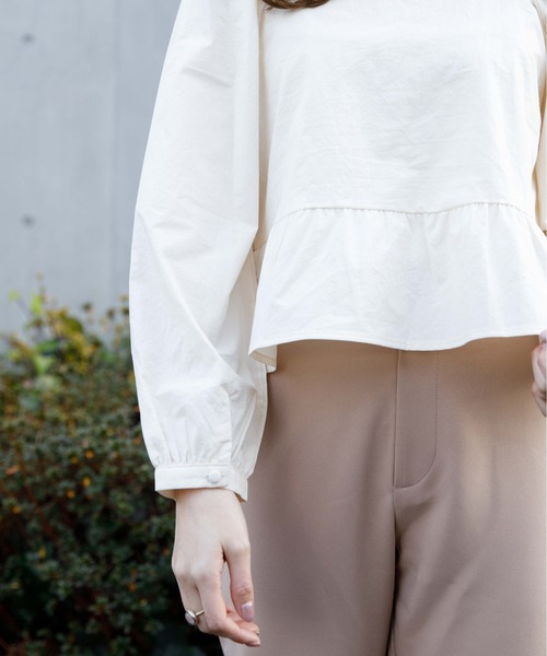 flower（フラワー）の「デイリーフレアパンツ（その他パンツ・レディース・ベージュ/グレー・FREE）」の14枚目の写真